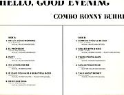 COMBO RONNY BUHRE / Hello, Good Evening